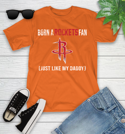 NBA Houston Rockets Loyal Fan Just Like My Daddy Basketball Shirt Youth T-Shirt 8