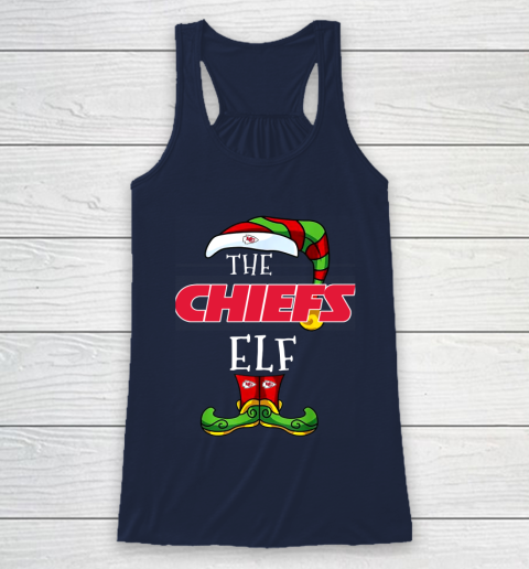Kansas City Chiefs Christmas ELF Funny NFL Racerback Tank 8