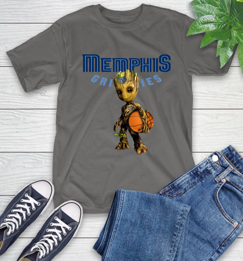 Memphis Grizzlies NBA Basketball Groot Marvel Guardians Of The Galaxy T-Shirt 9
