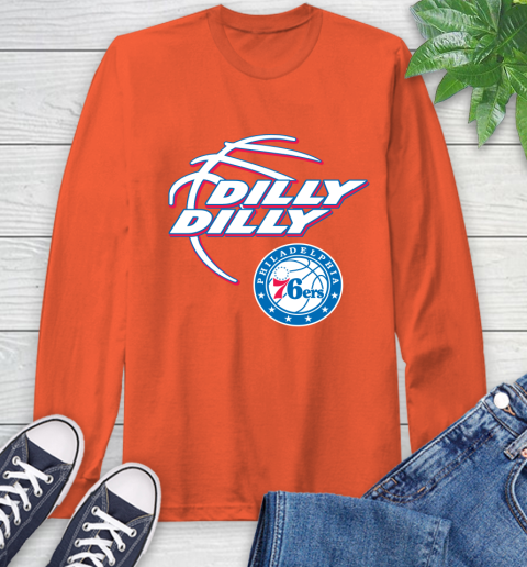 NBA Philadelphia 76ers Dilly Dilly Basketball Sports Long Sleeve T-Shirt 5