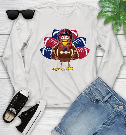 New York Giants Turkey Thanksgiving Day Youth Long Sleeve