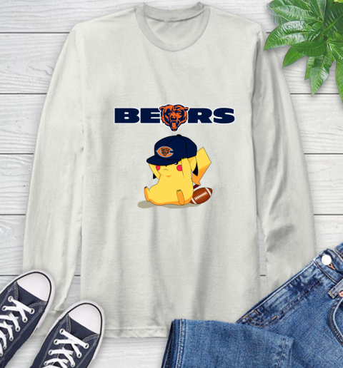 NFL Pikachu Football Sports Chicago Bears Long Sleeve T-Shirt 12