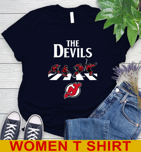 NHL Hockey New Jersey Devils The Beatles Rock Band Shirt Women's T-Shirt 2