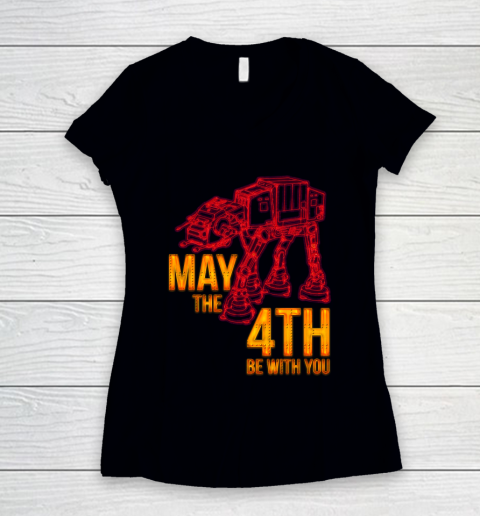 Star Wars Shirt May the 4th be with you Women's V-Neck T-Shirt