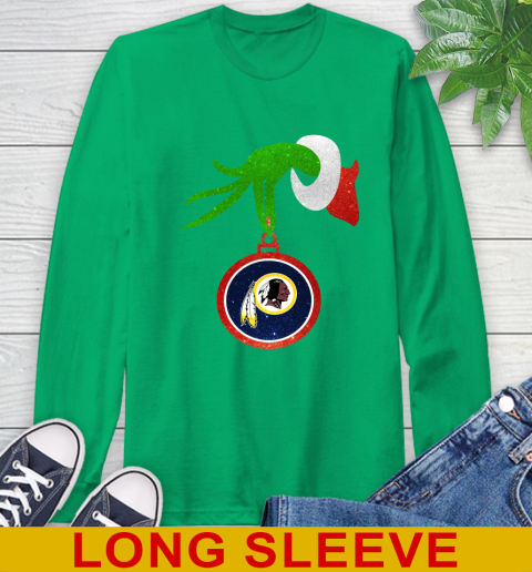 Washington Redskins Grinch Merry Christmas NFL Football Long Sleeve T-Shirt 7