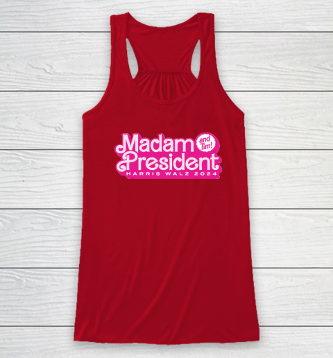 Madam President (and Tim!) Kamala Harris Racerback Tank 3