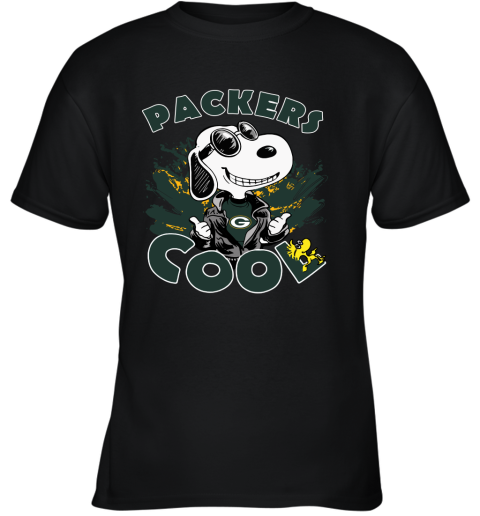 Green Bay Packers Snoopy Joe Cool We're Awesome Youth T-Shirt
