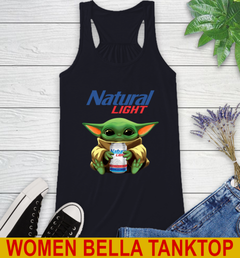 Star Wars Baby Yoda Hugs Natural Light Beer Shirt 46
