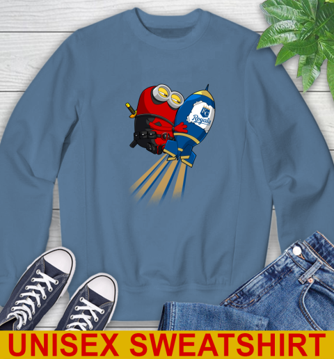 MLB Baseball Kansas City Royals Deadpool Minion Marvel Shirt Sweatshirt 10