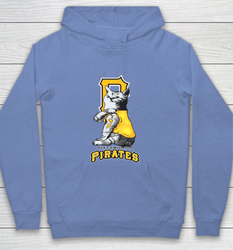 MLB Baseball My Cat Loves Pittsburgh Pirates Youth Hoodie 8