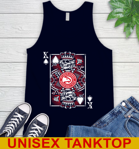 Atlanta Hawks NBA Basketball The King Of Spades Death Cards Shirt Tank Top 2