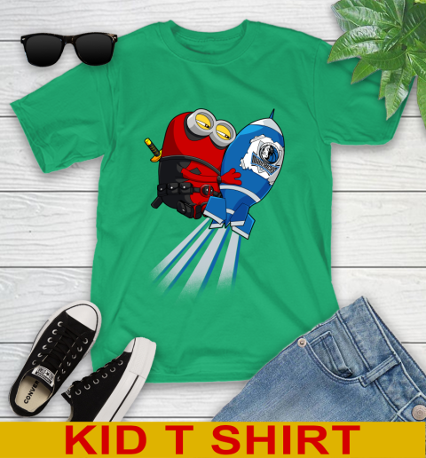 NBA Basketball Dallas Mavericks Deadpool Minion Marvel Shirt Youth T-Shirt 7