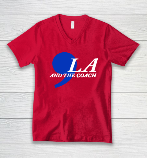 Harris Walz 2024 Comma La and The Coach V-Neck T-Shirt 5