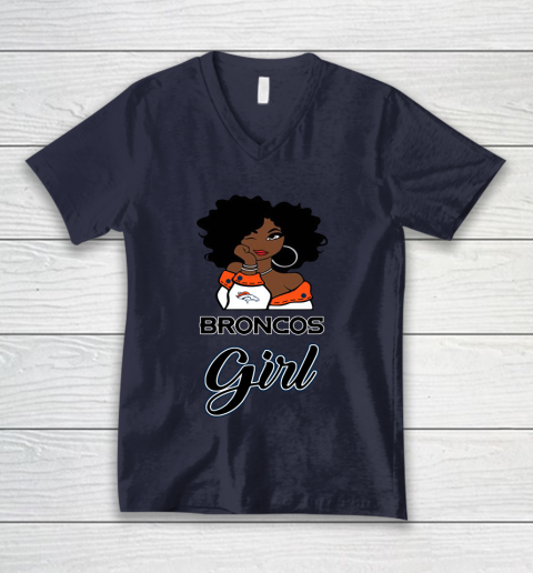 Denver Broncos Girl NFL V-Neck T-Shirt 3