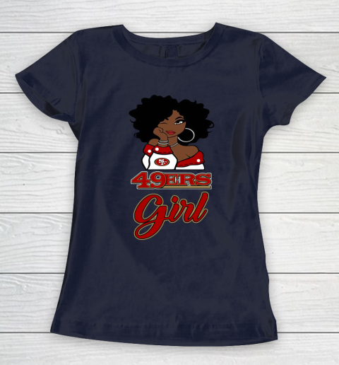 San Francisco 49ers Girl NFL Women s T Shirt Tee For Sports