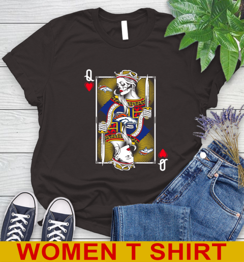 NFL Football Denver Broncos The Queen Of Hearts Card Shirt Women's T-Shirt 9