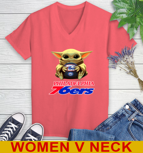 NBA Basketball Philadelphia 76ers Star Wars Baby Yoda Shirt 83