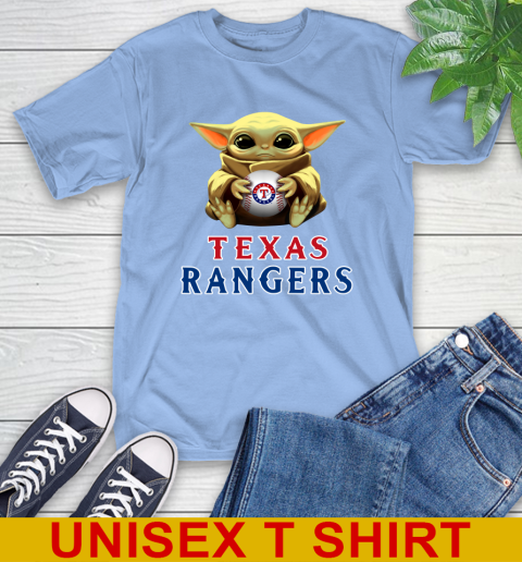 MLB Baseball Texas Rangers Star Wars Baby Yoda Shirt 11