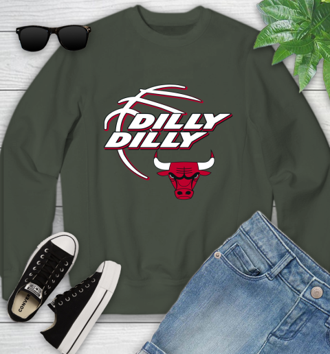 NBA Chicago Bulls Dilly Dilly Basketball Sports Youth Sweatshirt 10