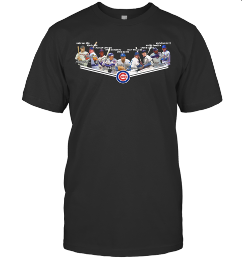 black chicago cubs t shirt