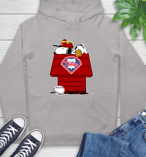 MLB Philadelphia Phillies Snoopy Woodstock The Peanuts Movie Baseball T Shirt_000 Hoodie 12