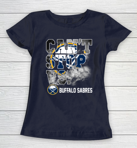 NHL Buffalo Sabres Hockey Can't Stop Vs Women's T-Shirt 2