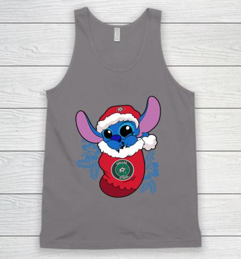 Dallas Stars Christmas Stitch In The Sock Funny Disney NHL Tank Top 7