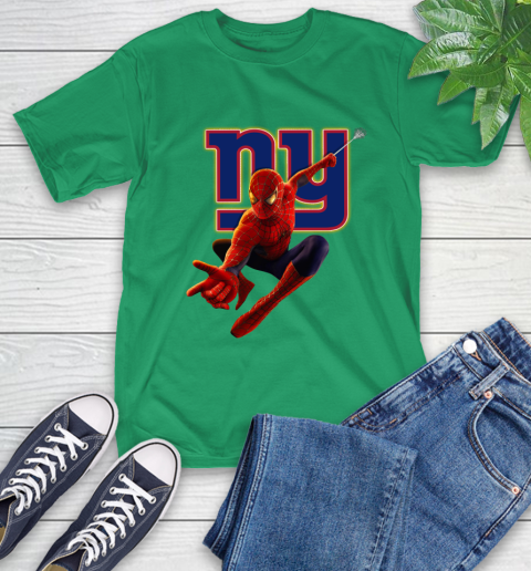 NFL Spider Man Avengers Endgame Football New York Giants T-Shirt 7