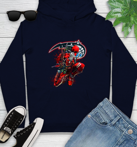 NBA Deadpool Marvel Comics Sports Basketball Orlando Magic Youth Hoodie 4