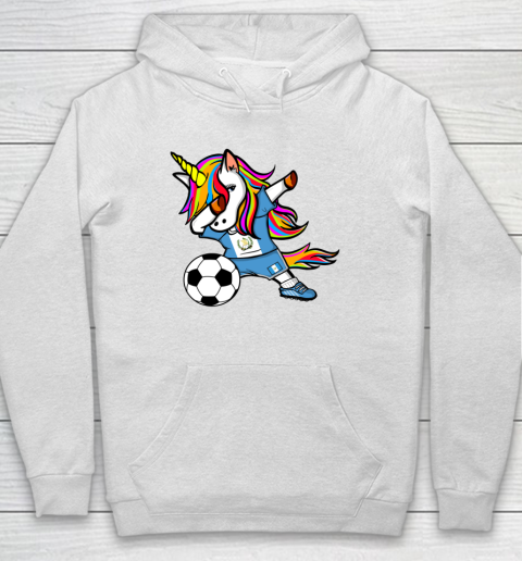 Dabbing Unicorn Guatemala Football Guatemalan Flag Soccer Hoodie