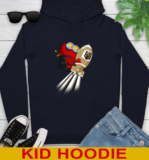 NHL Hockey Vegas Golden Knights Deadpool Minion Marvel Shirt Youth Hoodie 3