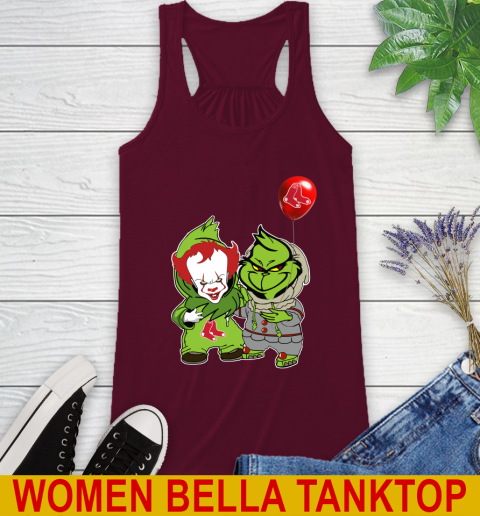 Baby Pennywise Grinch Christmas MLB Baseball Boston Red Sox Racerback Tank 3