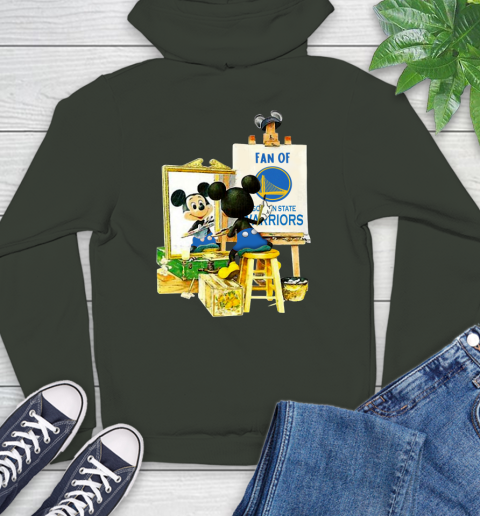 NBA Basketball Golden State Warriors Mickey Drawing Shirt 24