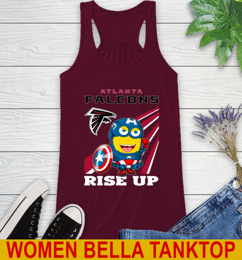 NFL Football Atlanta Falcons Captain America Marvel Avengers Minion Shirt Racerback Tank 2