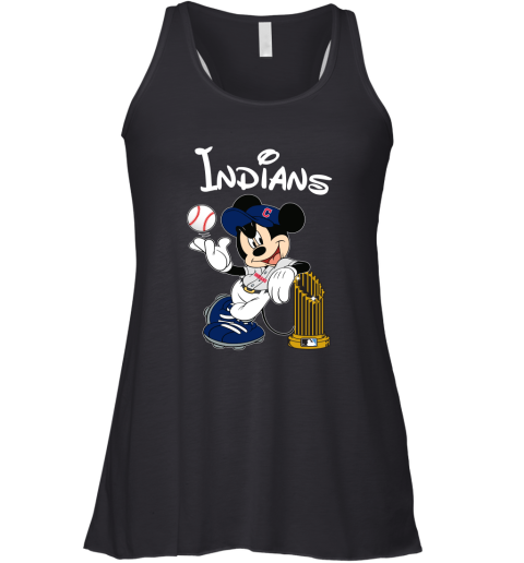 Cleveland Indians Mickey Taking The Trophy MLB 2018 Racerback Tank