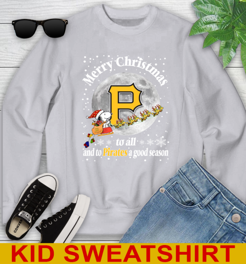 Pittsburgh Pirates Merry Christmas To All And To Pirates A Good Season MLB Baseball Sports Youth Sweatshirt 3