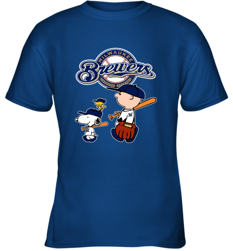Milwaukee Brewers Snoopy And Woodstock Resting Together MLB Youth