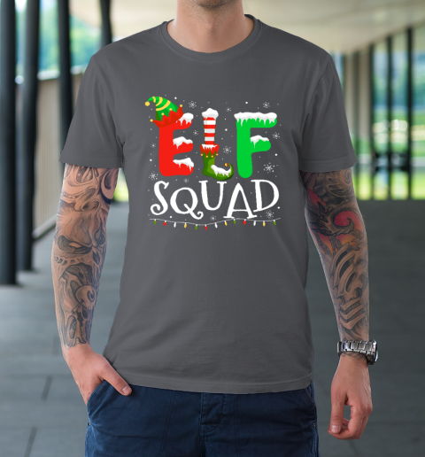 Elf Family Christmas Matching Pajamas Xmas Elf Squad T-Shirt 6