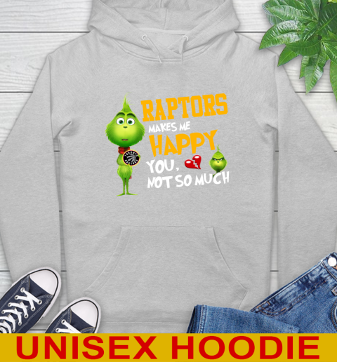 NBA Toronto Raptors Makes Me Happy You Not So Much Grinch Basketball Sports Hoodie 6