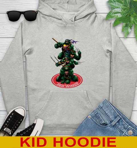 NHL Hockey Detroit Red Wings Teenage Mutant Ninja Turtles Shirt Youth Hoodie