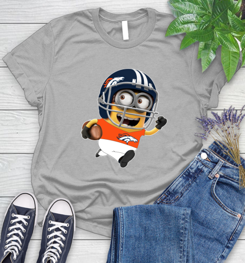 NFL Denver Broncos Minions Disney Football Sports Women's T-Shirt 5