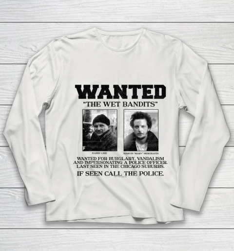 Home Alone Wanted The Wet Bandits Youth Long Sleeve 8