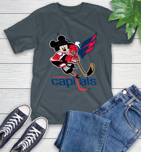 NHL Washington Capitals Mickey Mouse Disney Hockey T Shirt T-Shirt 9