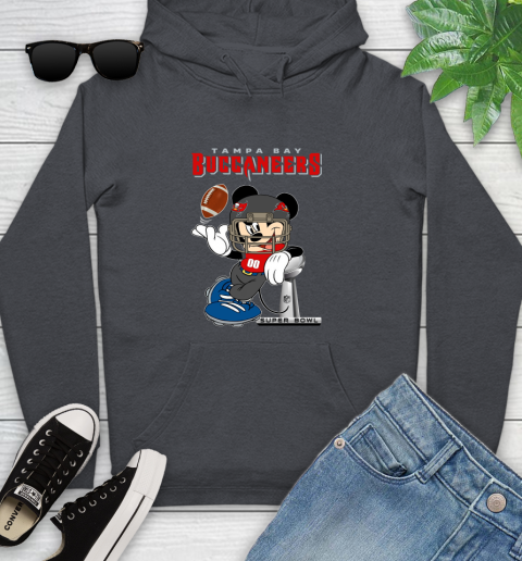 NFL Tampa Bay Buccaneers Mickey Mouse Disney Super Bowl Football T Shirt Youth Hoodie 8