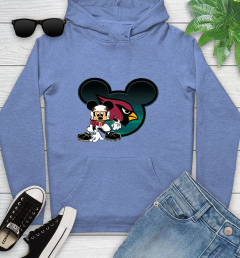 NFL Arizona Cardinals Mickey Mouse Disney Football T Shirt Youth Hoodie 12