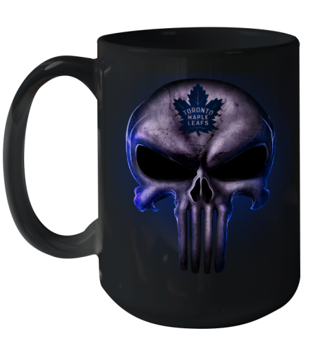 Toronto Maple Leafs NHL Hockey Punisher Skull Sports Ceramic Mug 15oz