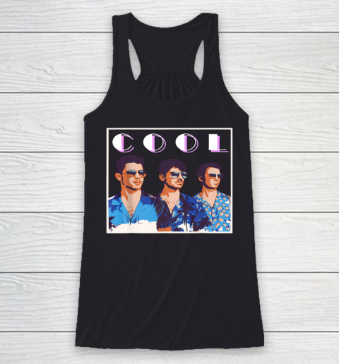 Vintage Jonas Cool brothers Gift happiness 80s 90s Racerback Tank