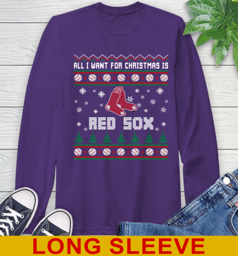 MLB All I Want For Christmas Is Boston Red Sox Baseball Sports 59