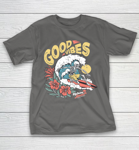 Good Vibes Skeleton Surfer T-Shirt 8