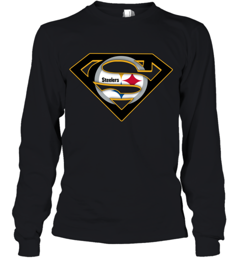 We Are Undefeatable The Pittsburg Steelers x Superman NFL Youth Long Sleeve
